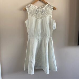 NWT Floral Lace Pleated Little Cocktail Party Dress